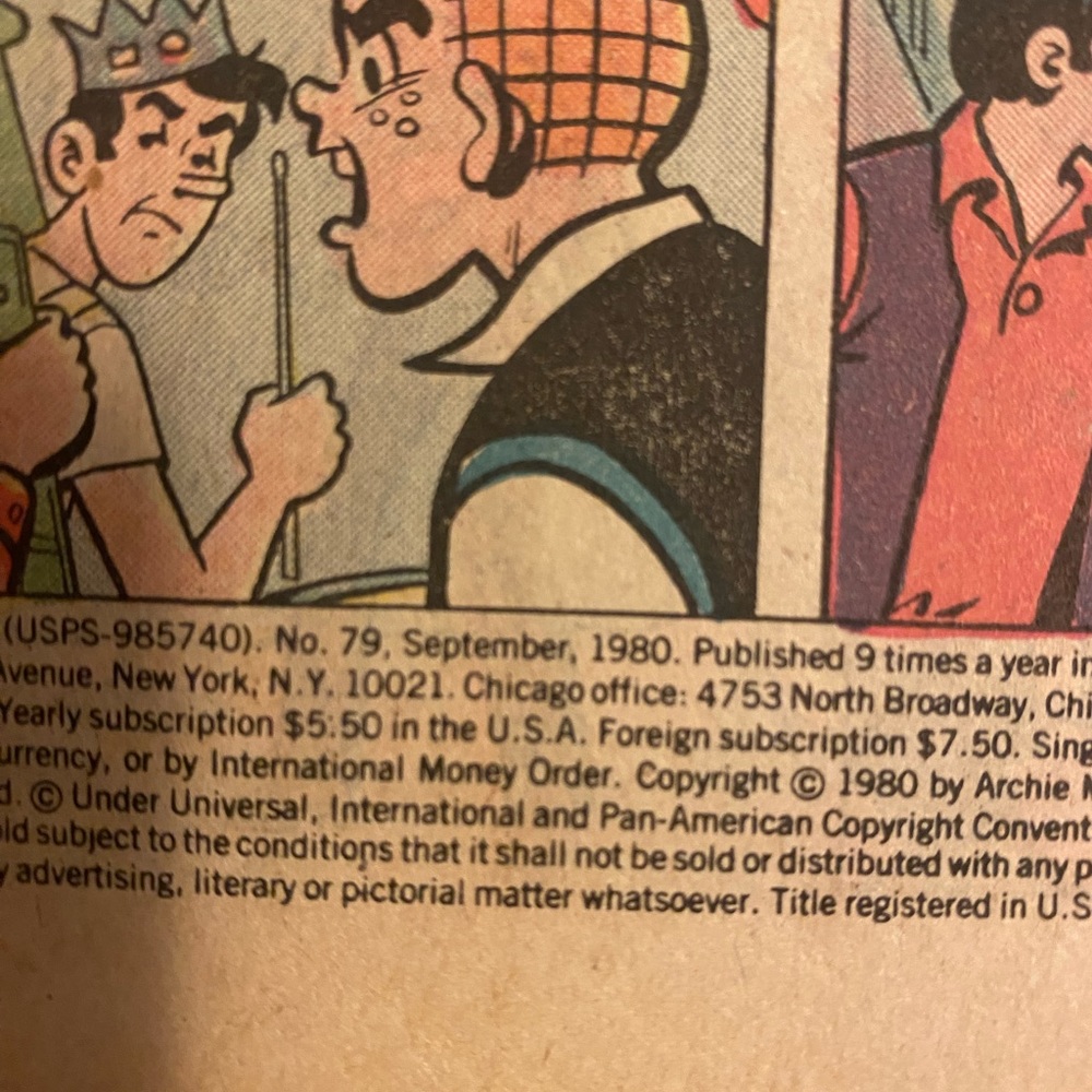 Archie Comics - Archie’s T.V. Laugh-Out No79 - Bundle 3 for $10! - Picture 5 of 6